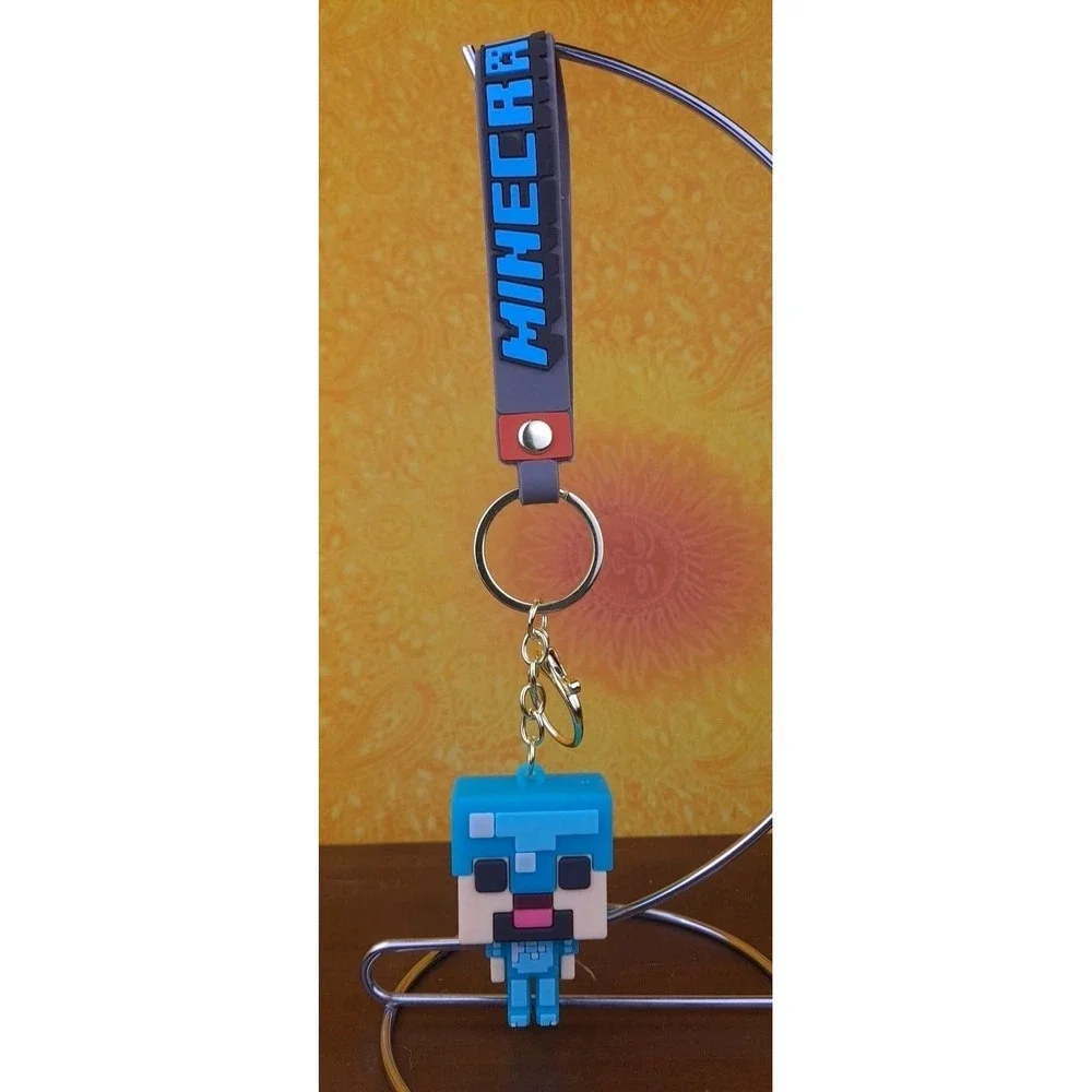 Armor Steve Minecraft‎ 3D PVC Keychain Backpack Video Game